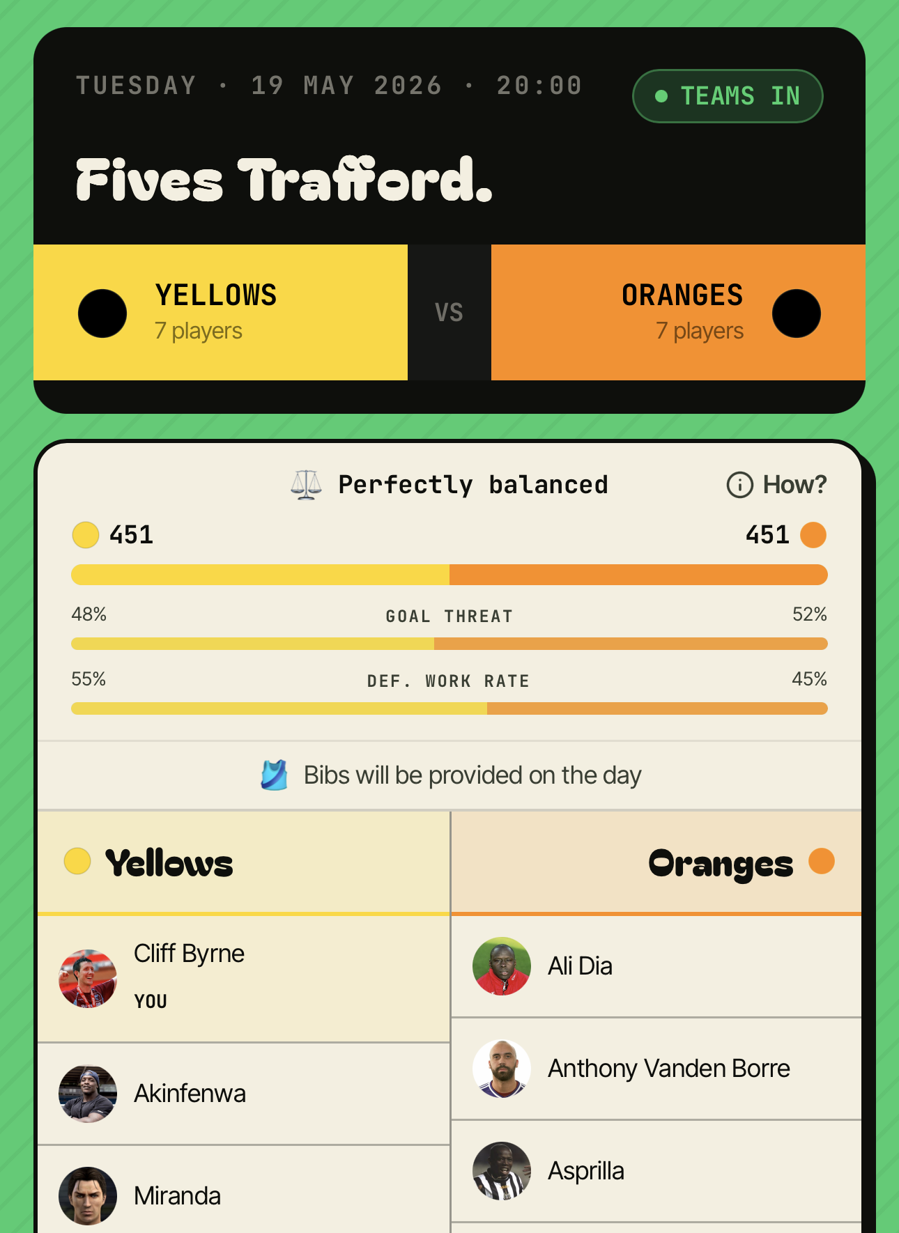 Teams - Megs app screenshot