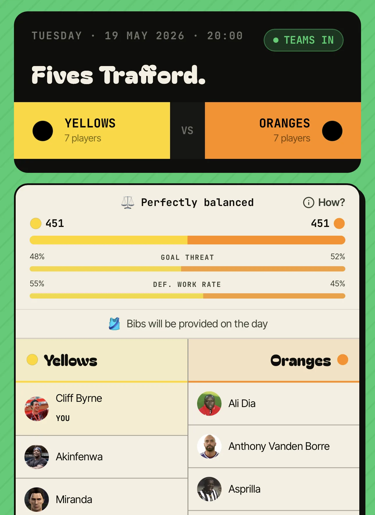 Teams - Megs app screenshot