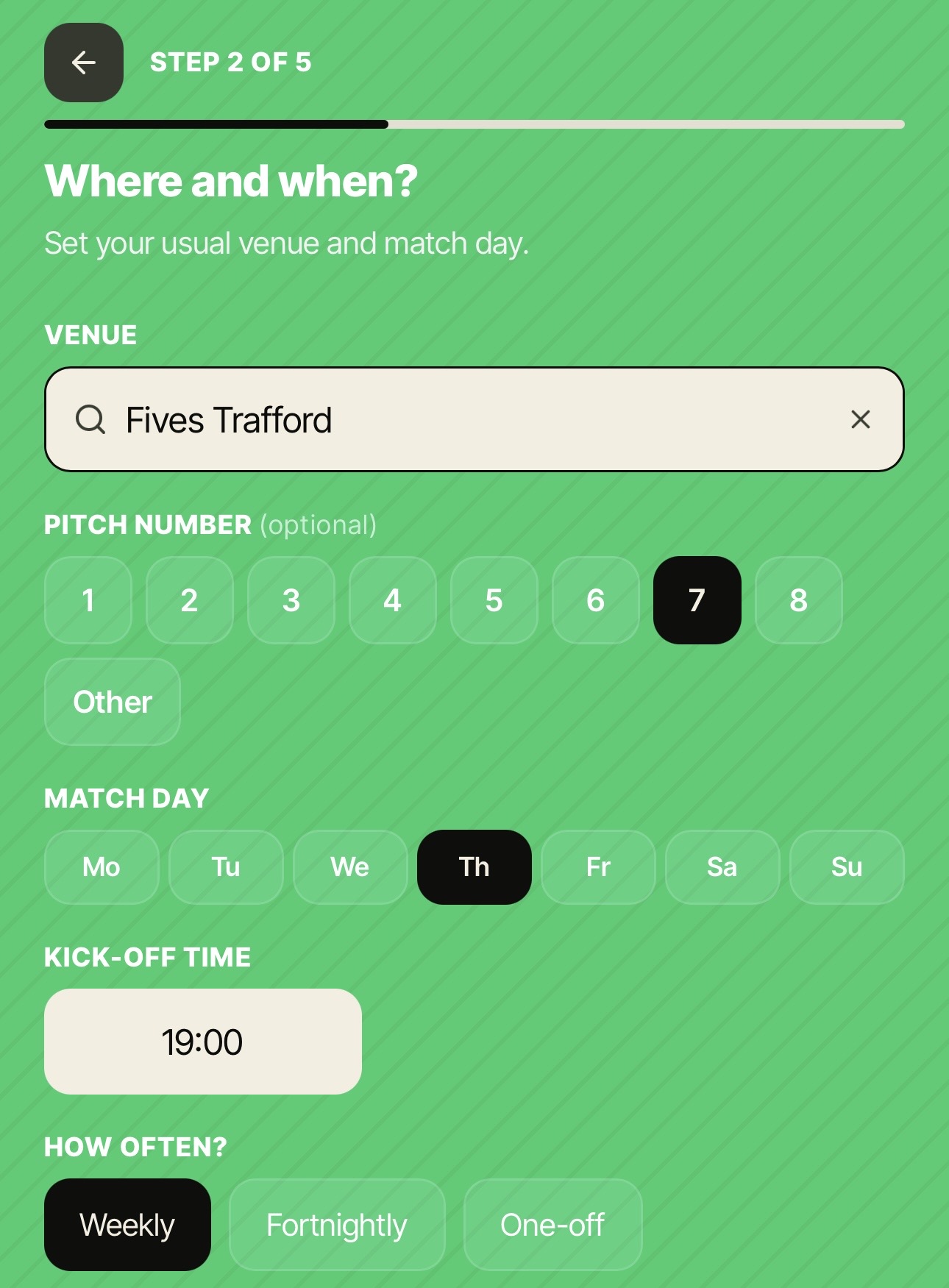Set it up - Megs app screenshot