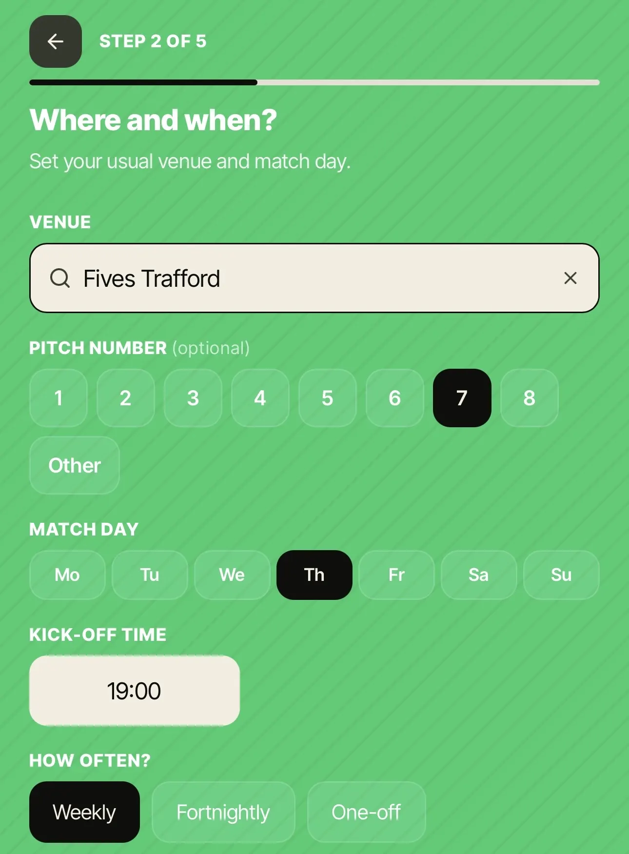 Set it up - Megs app screenshot